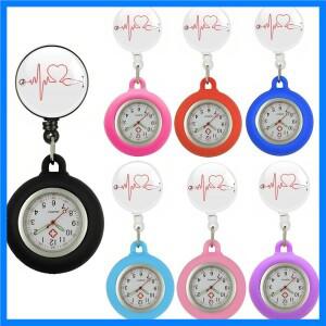 병원 건강 관리 의료 간호사 의사 사랑 심장 박동 청진기 개폐식 배지 릴 클립 FOB 회중 시계 시계 걸기