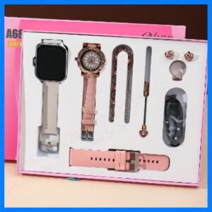 국경을 넘어 베스트셀러인 여성용 A58 Plus 스마트워치; 다이아몬드가 박힌 슬림한 디자인; 걸음 수 측정