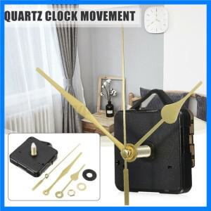 석영 DIY 벽시계 운동 스핀들 메커니즘 손 벽 장식 수리 키트 1.5V 배터리 없음