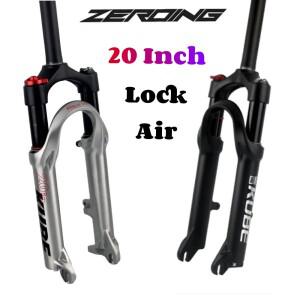 KUBE MTB 자전거 에어 서스펜션 포크 20 인치 하드 및 소프트 잠금 충격 흡수 장치 접이식 BMX 소형 휠로