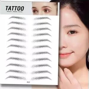 붙이는 눈썹 타투 스티커 눈썹 헤나 문신 스티커 비상