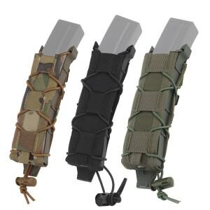 호환상품 MP5 MP7 매거진 파우치 MOLLE 사냥 슈팅 Airsoft 9mm .45 긴 싱글 홀더 퀵 릴리스 전술 벨트 장비