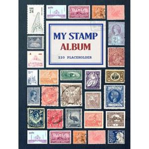 마이 스탬프 앨범 220 플레이스홀더 수집가 크림 스톡북 빈티지 대형 페이퍼 플레이스홀더