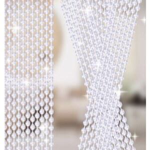 구슬 문발 현관 출입문 샹들리에 27줄 샹들리에장식 창문 8m 너비80 그린 투명화이트