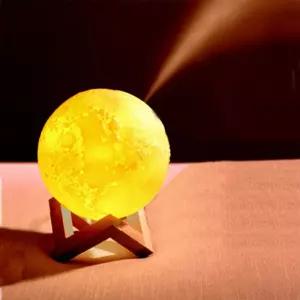 3색칼라 루나 달빛 무드등 2단계 분무 가습기 조명등소품등 등선물 실내등 다용도등 인테리어등 특이한등