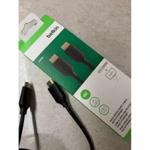 벨킨 금도금 고속 HDMI 4k UHD 이더넷 케이블 2M F3Y021bt2M 1080p HD UHDTV 영상전환 HDMI 어댑터