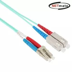 넷메이트 광점퍼코드 케이블 10G LC-SC-2C 멀티 5m송수신장비 연결 신호전송 싱글모드 싱글 다목적 장거리