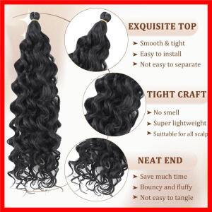 하와이 오션 웨이브 브레이딩 합성 헤어 컬리 크로셰 헤어 익스텐션 여신 락스 프리미엄 헤어 보헤미안 스