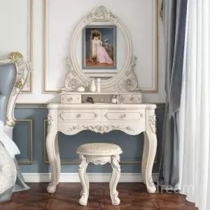 거울 엔틱화장대 탁상 서랍 다기능 미러 고급 공주