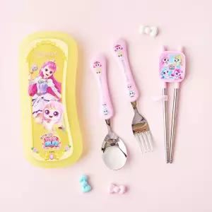 프린세스 캐치티니핑 풀커버 교정 케이스세트-아름식기 이유 아동 유아 수저 멀티 캐릭터 용품 젓가락