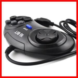 SEGA Genesis 용 게임 컨트롤러 16 비트 핸들 컨트롤러 용 SEGA MD 게임 액세서리 용 6 버튼 게임 패드