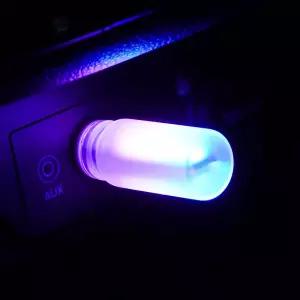 차량용 가정용 RGB컬러 USB 무드등 엠비언트 C142-반투명USB등 트등 램프 실내 실내등