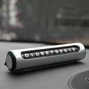 자동차 주차번호판 알림 안내 금속재질 C타입차량용전화 전화 용판 용전화 차량용