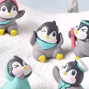 [하프클럽/](미니어처)파랑목도리 펭귄 소모품 열개 631-1