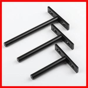 1개 숨겨진 벽면 장착 지지대 흰색 플로팅 파티션 브래킷 검정색 평판 지지판 벽 하드웨어 액세서리