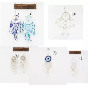 원지름 16 대형 드림케처 6종벽장식소품 인테리어 홈데코 문소품 현관문꾸미기 방문걸이 천정모빌 캐처 행