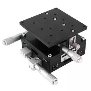 XYZ 3축 수동 선형 스테이지 90x90mm 트리밍 베어링 튜닝 플랫폼 슬라이딩 테이블 LD90-LM