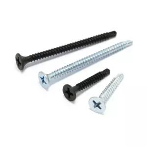 (U)나팔머리(석고) 양날피스 흑색6X50 1봉(500) 88195 나사 체결 체결못 나사못