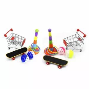 앵무새 장난감 세트 키우기 새훈련시키기 놀이터 새장필수품 앵무새링 고리놀이 꾸미기 랑놀아주기 난감 놀