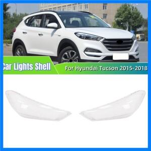 현대 투싼 2015 2016 2017 2018 차량용 액세서리 투명 하우징 자동차 라이트 쉘 헤드라이트 라이트 글라스