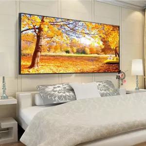 보석십자수 해바라기 꽃 하늘 구름 풍경화 구슬 비즈