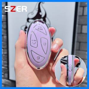 현대 5/7 버튼 용 스마트 원격 키 쉘 Fob TPU 자동차 키 케이스 Grandeur GN7 KONA Ev 2023 lonic 6 자동