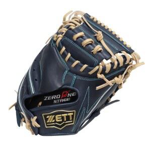 제트 ZETT 소년 연식 야구 포수 미트 제로원스테이지캐처용 네이비 /P브라운 2932 BJCB71512F
