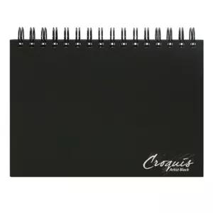 삼원)크로키하드커버스케치북 B4(CK05 105g 80매)블랙학습용노트 수업용 학생 미술 디자인 미술용 교육용