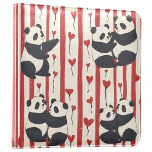 맥실 발렌타인데이 판다 가죽 사진 앨범 4x6 바인더 사진 앨범 아트 포트폴리오 사진 보관용 사진집, 스크랩북 앨범