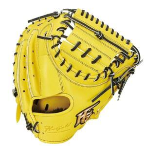 야구 하이골드 연식 포수 미트 기극 SR 레몬 옐로우 포수용 OKG 710M Hi Gold 야구용품 스왈로 스포츠 LH 우투용