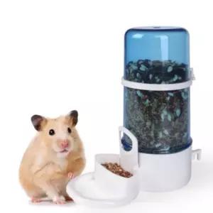 햄스터 급식기 반자동 먹이 사료통 대용량 고정 햄스터 급식기 반자동 먹이