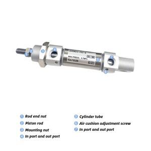 CD85N16 에어 쿠션 포함 더블 액팅 싱글 로드 미니 실린더