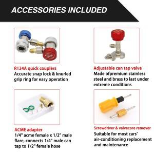 호스  후크가 있는 매니폴드 게이지 유지 보수  R134a 냉동 에어 R410A 3 WAY R32