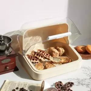 [골드스마일]식빵보관용 간식수납함 빵진열 정리함 다용도박스 2컬러