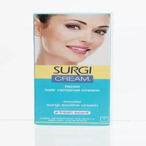 여성용 서지왁스 페이셜 제모 크림 - 헤어 리무버 민감성 피부를 위한 가정용 제모제 신선한 향 1온스