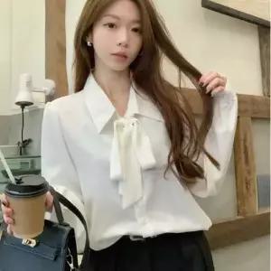 소개팅 면접복장 리본 카라 데이트 블라우스