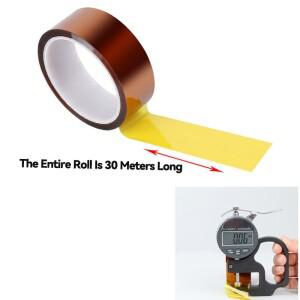 CPU  3D 프린터 작업 표면 PCB 회로 기판 보호용 30M/롤 고온 단열 테이프