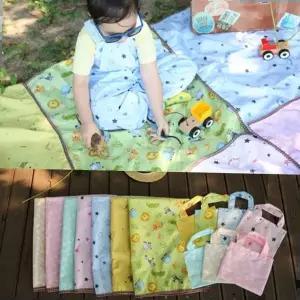 나와니스_ 아동용 방수 휴대용 돗자리(보관가방)