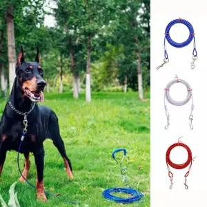 튼튼한 대형견 와이어 리드줄 6mm 10m 목줄 산책용품 PpK3+7cdz