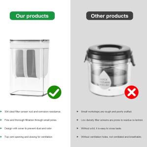 [호환제품] 그릭 요거트 스트레이너 멀티 메이커 두꺼운 콩 우유 케피어 베리 수프용 미세망 뚜껑 포함