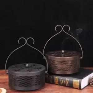 키밍 철사 모기향통 휴대용 엔틱 홀더 케이스 야외용_24404523