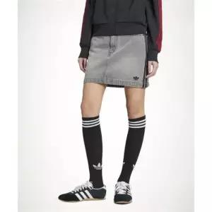 ADIDAS 아디다스 3S 데님 미니 스커트 - 워시드그레이데님 JW2657 1535073