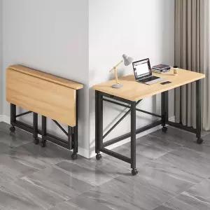 간이 이동식테이블 원룸 슬림 접이식책상 이동식 바퀴달린