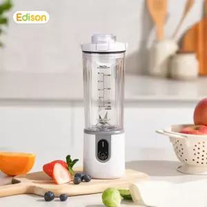 에디슨 휴대용 무선 블렌더 소형 미니 믹서기 블랜더 6중날