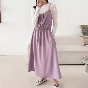 [아이우먼] 설레는셔링나시원피스 ARX150M601 빅사이즈