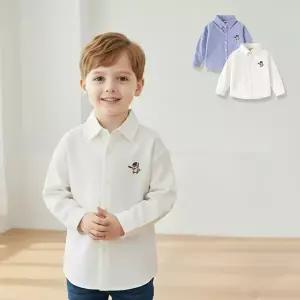 [보리보리/조이멀티]야구다람쥐 남아 긴팔 남방 카라 셔츠 206073