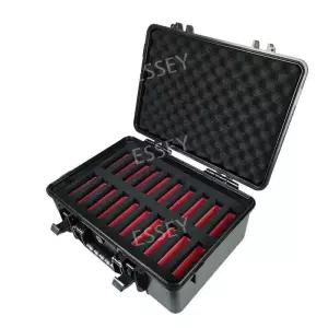 3.5인치 드라이브 알루미늄 20칸 케이스 하드 방수 보호함 검정색 하드