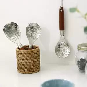 [에스에스리빙]카밀리아 우드 손잡이 고리형 스텐304 밥주걱