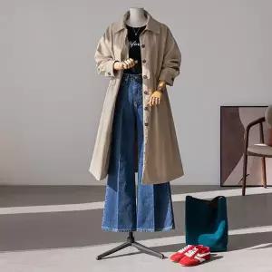 (안나앤플러스) A. 세빈 스트링 트렌치 코트[코트D1203R02] 빅사이즈