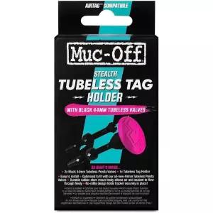 Muc Off 먹오프 스텔스 튜브리스 에어태그 홀더 44mm 밸브 키트